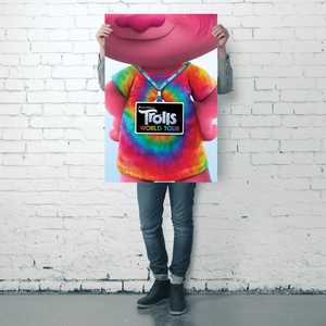 Bracelets promotionnels Trolls World Tour Backstage Pass avec design d'affiche - Product Image 3