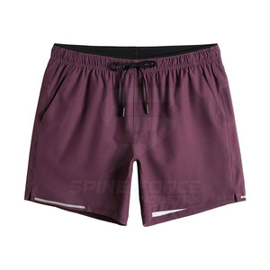 กางเกงขาสั้นออกกำลังกายสไตล์ใหม่สีพื้นเป็นมิตรต่อสิ่งแวดล้อม - Product Image 1