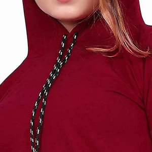 Sweats pour femmes lourds 2024 nouveau Design vêtements d'hiver à capuche avec fermeture éclair et motif imprimé taille XL - Product Image 6