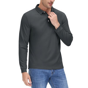 Camiseta Deportiva de Golf de Manga Corta para Hombre, de Punto, con Estampado, de Secado Rápido, para Trabajo, Senderismo, Tops Sólidos, Venta al por Mayor - Product Image 3