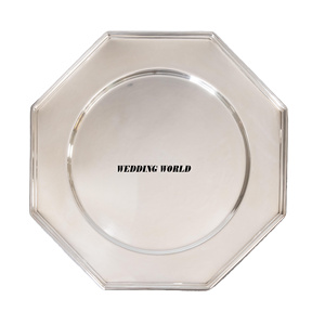 Bandeja de Metal Decorativa para Chocolate, Personalizada, con Acabado de Diseño, Plato Redondo de Lujo para Chocolate - Product Image 2