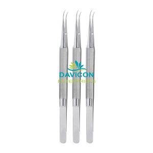 Micro-pince à attacher en acier inoxydable, 6 pouces (15cm), 8mm D, pointes CVD 0.3mm - Product Image 2