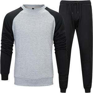 ชุดวอร์มสำหรับผู้ชายชุดวอร์ม2ชิ้นมีฮู้ดแบบสวมหัวโลโก้ของคุณเอง - Product Image 1