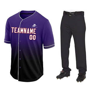 Vêtements de baseball Uniforme de baseball confortable à quantité minimale de commande bas Taille personnalisée Les adultes portent un uniforme de baseball - Product Image 1