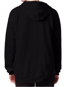 Sweat à capuche 90% coton 10% Polyester pour hommes, vêtements d'athlétisme importés à fermeture éclair complète, lavable à la Machine - Product Image 2