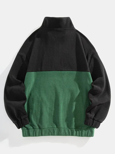 Sweat à capuche en molleton à logo personnalisé pour hommes, taille 6XL, manches longues, bases de la fermeture éclair, coton mélangé, vente en gros - Product Image 4