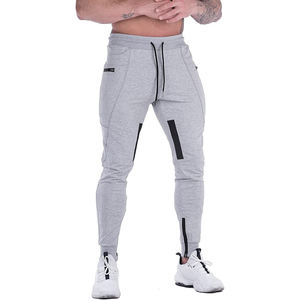 <b>Men's</b> New Design <b>Jogger</b> Pant Best Cotton Breathable Activewear Gym Athletic Workouts with Zipper Pockets Plain Dyed - Product Image 2