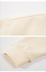 Sweat-shirt décontracté uni respirant et brodé, méthode de tissage en polaire, sweat-shirt de marque - Product Image 5