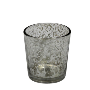 Pot votif en verre de style moderne fait à la main en vrac pour la décoration de la maison couleur turquoise antique support votif de vente chaude - Product Image 2
