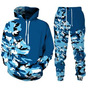 Sudadera de peso pesado para hombre, sudaderas deportivas, Sudadera con capucha, conjuntos de pantalones deportivos, chándal deportivo para hombre - Product Image 3