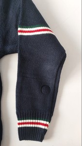 Vente chaude Automne Hiver logo personnalisé broderie doux coton à manches longues tricoté Cardigan pour hommes - Product Image 4