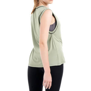 Débardeur d'entraînement de gymnastique sans manches pour femmes Design respirant en coton et polyester à séchage rapide pour dames - Product Image 3