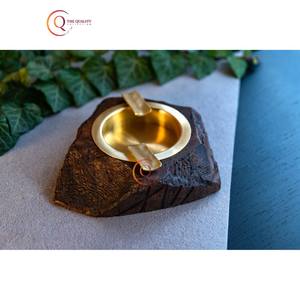 New Collection Tabletop Wood & Metal Smoking <b>Ashtray</b> Indoor Outdoor <b>Ashtray</b> Storage Handmade Smoking <b>Ashtray</b> For Bar & Hotels - Product Image 1