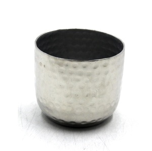 El mejor vendedor, soporte votivo redondo de aluminio, recipientes para velas de Color níquel plateado para decoración del hogar, hecho a mano, personalizado a granel - Product Image 2