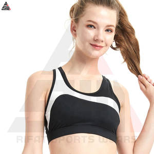 Top vente femmes Yoga Sport soutien-gorge de haute qualité Logo personnalisé avant Sublimation respirant soutien moyen Spandex/Nylon - Product Image 4