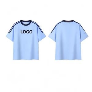 Camiseta deportiva flexible de algodón con cuello redondo de secado rápido | Ropa superior de entrenamiento para hombres para sesiones de entrenamiento y práctica - Product Image 6