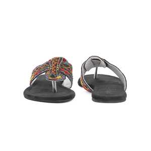 Sandalias de tacón étnicas negras EC0194 - Product Image 2