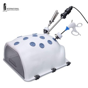 Ensemble de simulateur laparoscopique endoscopique en acier inoxydable de qualité supérieure avec source d'alimentation manuelle et modules de formation réutilisables - Product Image 1