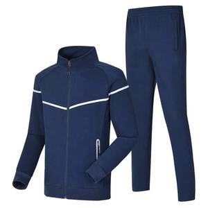 Chándal Deportivo Personalizado de Alta Calidad, 100% Algodón, Transpirable e Impermeable, con Bordado de Logotipo, Unisex para Hombre, 2 Piezas - Product Image 4