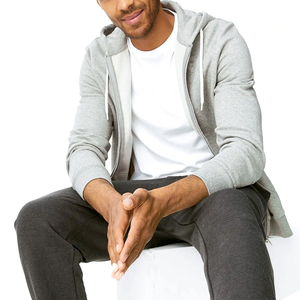 Streetwear zippé personnalisé vente en gros Sweat à capuche pour hommes en polaire à double fermeture éclair - Product Image 1