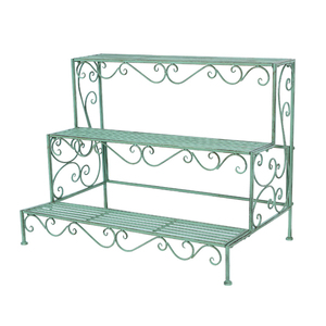 Soporte escalonado <span class=keywords><strong>de</strong></span> Metal para plantas, <span class=keywords><strong>escalera</strong></span> <span class=keywords><strong>de</strong></span> 3 niveles para repisa <span class=keywords><strong>de</strong></span> plantas en maceta, para interior y exterior - Product Image 6