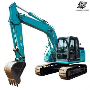 Excavatrice d'occasion Kobelco125SR 12 tonnes, godet 0,6 m³, marque japonaise d'origine, excavatrice de construction sur chenilles moyennes, faible nombre d'heures, certifiée CE - Product Image 1