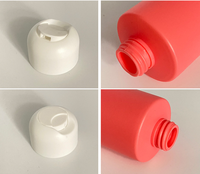 Impression de logo personnalisé, flacon de lotion rechargeable en HDPE de 90 ml avec bouchon à clapet pour gel douche, shampoing