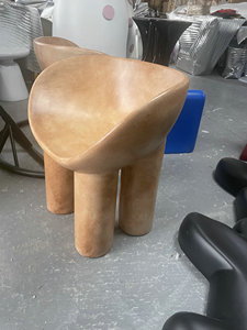 Silla de Comedor Moderna de Mediados de Siglo, Estilo Roly Poly, Tapicería de Terciopelo Plástico, Súper Cómoda, Muebles de Interior Refrescantes para Uso en Hoteles y Centros Comerciales - Product Image 3