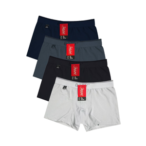 Calzoncillos bóxer de algodón para hombre con cintura personalizada Vinh Hung Garment Color sólido Spandex Modal transpirable de tiro medio al por mayor de punto OEM - Product Image 4