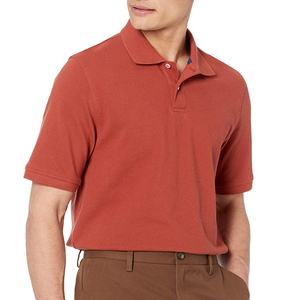 Dernière conception à fort impact pour les polos à faible taux bon matériau tissu tricoté à motif solide anti-rides le plus demandé maintenant - Product Image 5