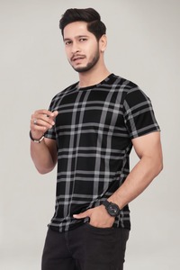 เสื้อยืดและเสื้อเชิ้ตแขนสั้นสำหรับผู้ชายเสื้อยืดมีสายคาดสำหรับใส่ในชีวิตประจำวันดีไซน์หรูหราฤดูร้อน - Product Image 2