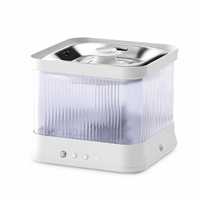 Fontaine à eau intelligente carrée pour animaux de compagnie, 3L, rechargeable par USB, distributeur d'eau automatique pour chats et petits chiens