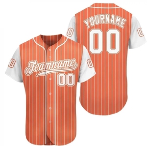 Uniforme de Béisbol Personalizado de Alta Calidad, Transpirable, de Secado Rápido, con Cuello en V, para Hombre, en Spandex/Poliéster/Algodón - Product Image 6