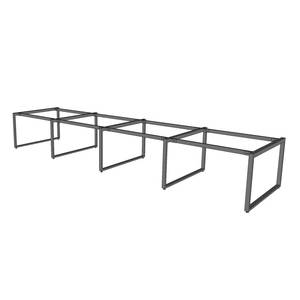 8 PLAZAS # # # # INDUSTRIAL # # # # Mesa Rectangular con Estructura de Acero, Modelo HCRT031 - Product Image 2