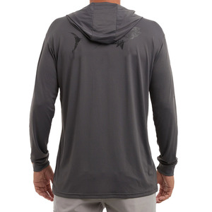 Diseño de logotipo personalizado Sublimated Men's Sun Protection Uv Fishing Hoodie Upf 50 Hooded Fishing Shirt Hoodie - Product Image 4