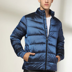 OEM Diseño Puff Abrigo acolchado de gran tamaño de los hombres de la burbuja de los hombres brillante Chaqueta Puffer MOQ bajo Chaqueta Puffer - Product Image 4