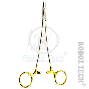 Porte-aiguille DERF, 12CM 4.75 pouces mâchoires rainurées dentelées horizontalement ensemble d'instruments chirurgicaux - Product Image 6