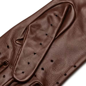 Classic Style Full <b>Finger</b> Leather Driving <b>Gloves</b> Durable Comfortable Fit Daily Driving <b>Gloves</b> - Product Image 2