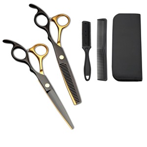 New High Best Performance 6.0 Inch Professional Hair Cutting Hairdressing <b>Barber</b> Scissors Kit - Product Image 1
