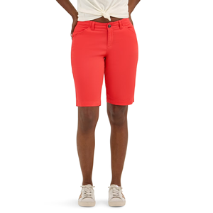 Proveedor de Bangladesh, Pantalones Cortos Chino de Algodón/Spandex Transpirables, Color Oliva, Casuales y Elegantes para Mujer, Corte Regular a la Moda - Product Image 5