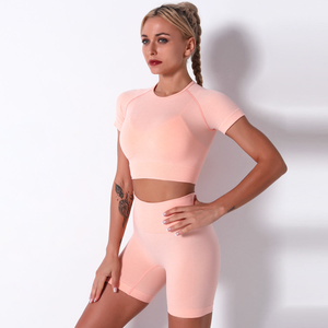 Logo personnalisé imprimé léopard taille haute respirant bout à bout contrôle du ventre Yoga Gym Fitness ensemble pour les femmes - Product Image 4