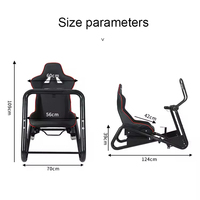 Support de volant de course avec siège pliable pour simulateur de jeu de course Logitech, PXN, Thrustmaster