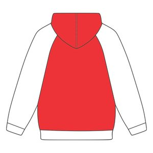 Anno di fondazione Pullover rosso KAP felpa con cappuccio maniche Raglan bianche in misto cotone greco confraternita abbigliamento divino nove HBCU greco - Product Image 3