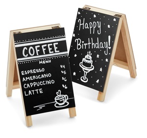 Bảng phấn nhỏ có bảng đứng <span class=keywords><strong>8x10</strong></span> inch bảng gỗ hàng đầu Bảng Phấn hiển thị menu tin nhắn - Product Image 2