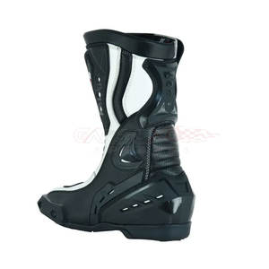 Chaussures de moto unisexes en cuir de haute qualité, imperméables, respirantes, coupe-vent, grande taille, vente en gros, solides - Product Image 3