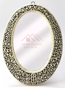 Espejos de Mesa y de Pared Hechos a Mano, Espejos de Madera Tallados a Mano, Espejos de Mesa con Incrustaciones de Hueso - Product Image 2