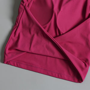 Femmes Yoga Sports Top à manches courtes avec coussin de poitrine Sexy Back Running Pilates Fitness Training Summer Activewear - Product Image 5