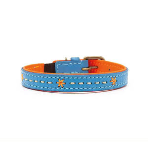 Collar de gato pequeño de estilo moderno, joyería duradera de cuero genuino para mascotas, entrenamiento suave elegante personalizado sólido disponible para - Product Image 1