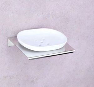 Mishwa จานวางสบู่ PA-01สแตนเลสติดผนังอุปกรณ์ในห้องน้ำกันสนิมดีไซน์ทันสมัย - Product Image 3