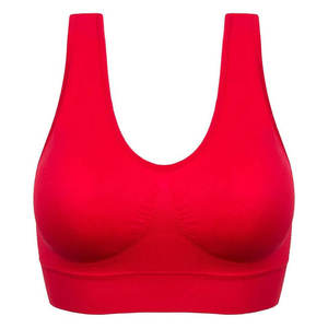 Soutien-gorge de sport pour femmes grande taille de qualité supérieure, confortable, respirant, séchage rapide, en élasthanne/nylon, motif à carreaux, logo sur le devant - Product Image 1